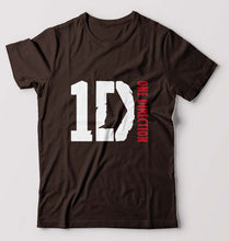 Load image into Gallery viewer, One Direction T-Shirt for Men-S(38 Inches)-Coffee Brown-Ektarfa.online
