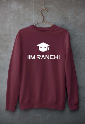 IIM Ranchi Unisex Sweatshirt for Men/Women-S(40 Inches)-Maroon-Ektarfa.online