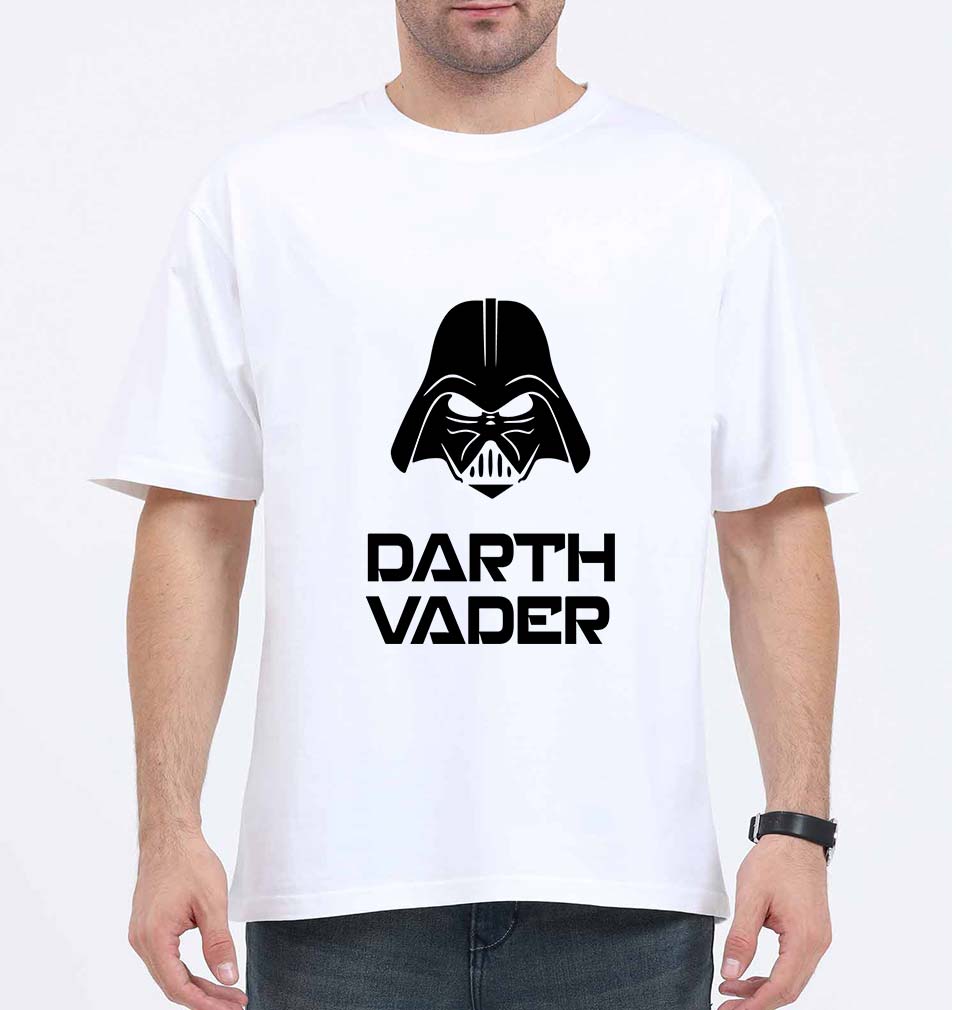 Star Wars Darth Vader Oversized T-Shirt for Men-White-Ektarfa.online