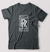 Load image into Gallery viewer, Rolls Royce T-Shirt for Men-S(38 Inches)-Steel grey-Ektarfa.online
