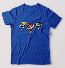 Load image into Gallery viewer, Powerpuff Girls T-Shirt for Men-S(38 Inches)-Royal Blue-Ektarfa.online
