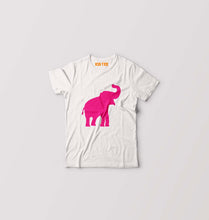 Load image into Gallery viewer, Pink Elephant Kids T-Shirt for Boy/Girl-White-Ektarfa.online
