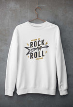 Load image into Gallery viewer, Rock N Roll Unisex Sweatshirt for Men/Women-S(40 Inches)-White-Ektarfa.online
