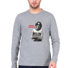 Load image into Gallery viewer, John Lennon Full Sleeves T-Shirt for Men-Grey Melange-Ektarfa.online
