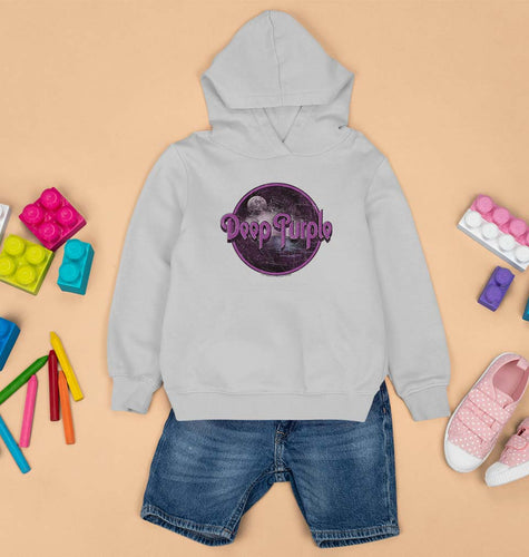 Deep Purple Kids Hoodie for Boy/Girl-GREY-Ektarfa.online