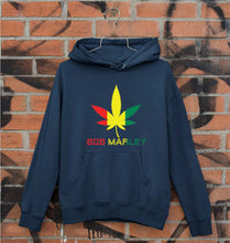 Load image into Gallery viewer, Bob Marley Weed Unisex Hoodie for Men/Women-S(40 Inches)-Navy Blue-Ektarfa.online
