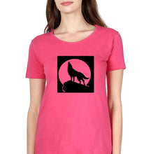 Load image into Gallery viewer, Wolf T-Shirt for Women-XS(32 Inches)-Pink-Ektarfa.online
