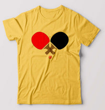Load image into Gallery viewer, Table Tennie (TT) T-Shirt for Men-Golden Yellow-Ektarfa.online
