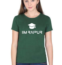 Load image into Gallery viewer, IIM Raipur T-Shirt for Women-XS(32 Inches)-Dark Green-Ektarfa.online
