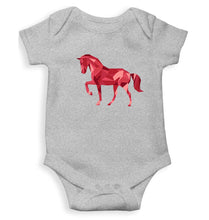 Load image into Gallery viewer, HORSE Kids Romper For Baby Boy/Girl-0-5 Months(18 Inches)-Grey-Ektarfa.online
