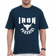 Load image into Gallery viewer, Iron Paradise Oversized T-Shirt for Men-Petrol Blue-Ektarfa.online
