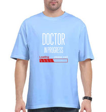 Load image into Gallery viewer, Doctor in progress Oversized T-Shirt for Men-Baby Blue-Ektarfa.online
