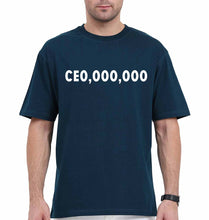 Load image into Gallery viewer, CEO Oversized T-Shirt for Men-Petrol Blue-Ektarfa.online
