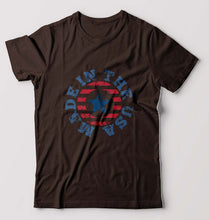 Load image into Gallery viewer, America T-Shirt for Men-S(38 Inches)-Coffee Brown-Ektarfa.online
