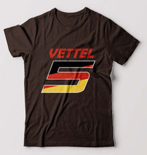Load image into Gallery viewer, Sebastian Vettel F1 T-Shirt for Men-Coffee Brown-Ektarfa.online
