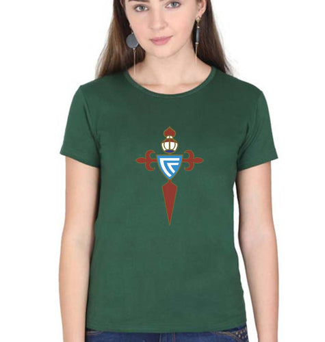 Celta Vigo T-Shirt for Women-Dark Green-Ektarfa.online