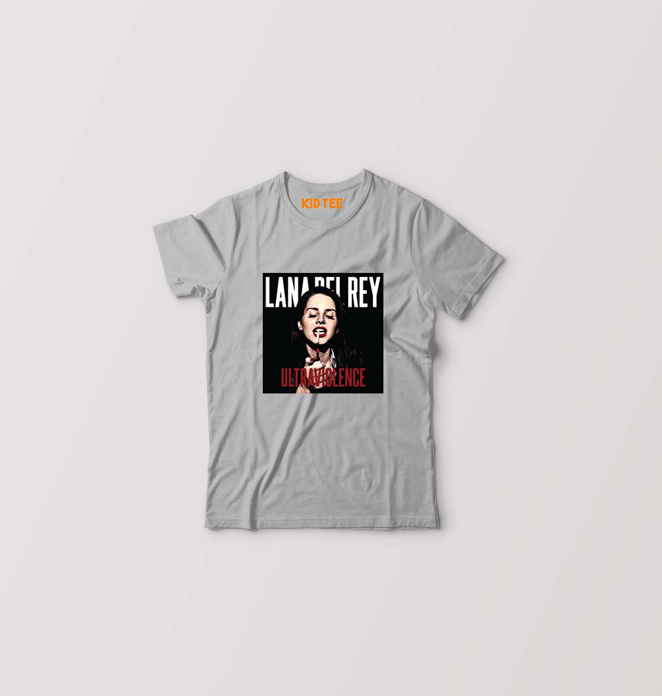 Lana Del Rey Kids T-Shirt for Boy/Girl-0-1 Year(20 Inches)-Grey-Ektarfa.online