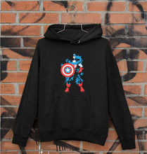 Load image into Gallery viewer, Captain America Unisex Hoodie for Men/Women-S(40 Inches)-Black-Ektarfa.online
