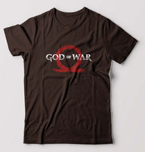 Load image into Gallery viewer, God of War T-Shirt for Men-S(38 Inches)-Coffee Brown-Ektarfa.online
