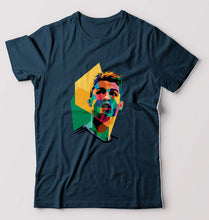 Load image into Gallery viewer, Cristiano Ronaldo CR7 T-Shirt for Men-S(38 Inches)-Petrol Blue-Ektarfa.online
