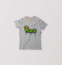 Load image into Gallery viewer, Graffiti Peace Kids T-Shirt for Boy/Girl-Grey-Ektarfa.online
