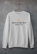 Load image into Gallery viewer, Arnold &amp; Son Unisex Sweatshirt for Men/Women-S(40 Inches)-Grey Melange-Ektarfa.online
