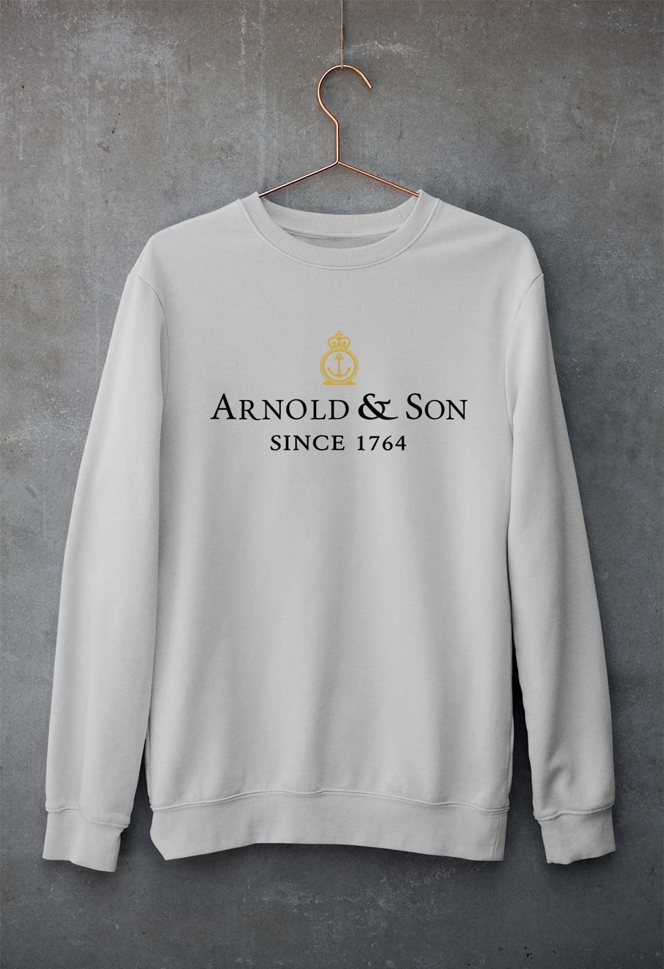 Arnold & Son Unisex Sweatshirt for Men/Women-S(40 Inches)-Grey Melange-Ektarfa.online