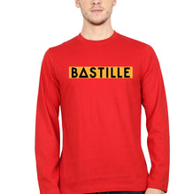 Load image into Gallery viewer, Bastille Full Sleeves T-Shirt for Men-Red-Ektarfa.online
