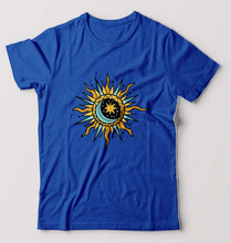 Load image into Gallery viewer, Psychedelic Chakra T-Shirt for Men-S(38 Inches)-Royal Blue-Ektarfa.online
