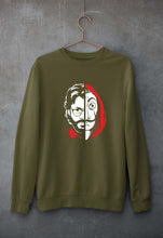 Load image into Gallery viewer, Money Heist The Professor Unisex Sweatshirt for Men/Women-Olive Green-Ektarfa.online
