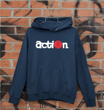 Load image into Gallery viewer, Action Unisex Hoodie for Men/Women-S(40 Inches)-Navy Blue-Ektarfa.online
