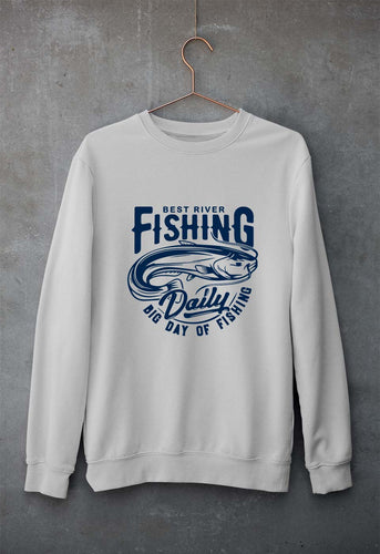 Fishing Unisex Sweatshirt for Men/Women-Grey Melange-Ektarfa.online
