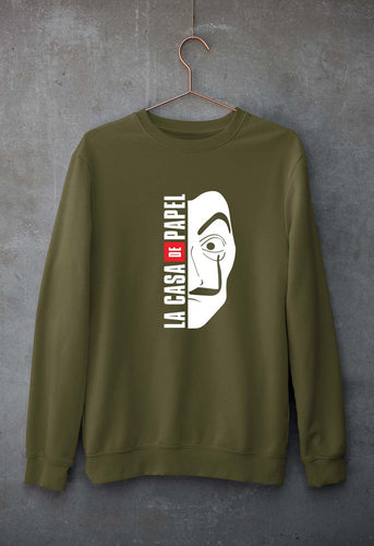 Money Heist Unisex Sweatshirt for Men/Women-Olive Green-Ektarfa.online
