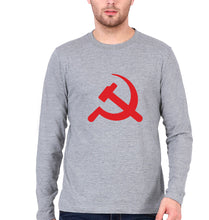 Load image into Gallery viewer, Communist party Full Sleeves T-Shirt for Men-Grey Melange-Ektarfa.online
