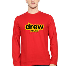 Load image into Gallery viewer, Drew House Full Sleeves T-Shirt for Men-S(38 Inches)-Red-Ektarfa.online
