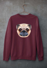 Load image into Gallery viewer, Pug Dog Unisex Sweatshirt for Men/Women-S(40 Inches)-Maroon-Ektarfa.online
