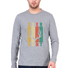 Load image into Gallery viewer, Deer Full Sleeves T-Shirt for Men-Grey Melange-Ektarfa.online
