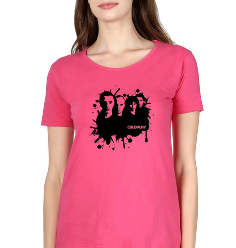 Coldplay T-Shirt for Women-Pink-Ektarfa.online