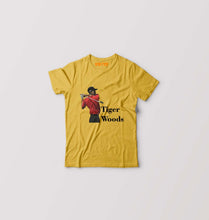 Load image into Gallery viewer, Tiger Woods Kids T-Shirt for Boy/Girl-Golden Yellow-Ektarfa.online
