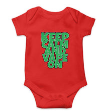 Load image into Gallery viewer, keep calm and vape on Kids Romper For Baby Boy/Girl-0-5 Months(18 Inches)-Red-Ektarfa.online
