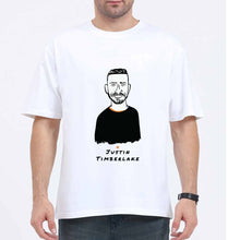 Load image into Gallery viewer, Justin Timberlake Oversized T-Shirt for Men-White-Ektarfa.online
