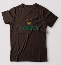 Load image into Gallery viewer, Rolex T-Shirt for Men-S(38 Inches)-Coffee Brown-Ektarfa.online
