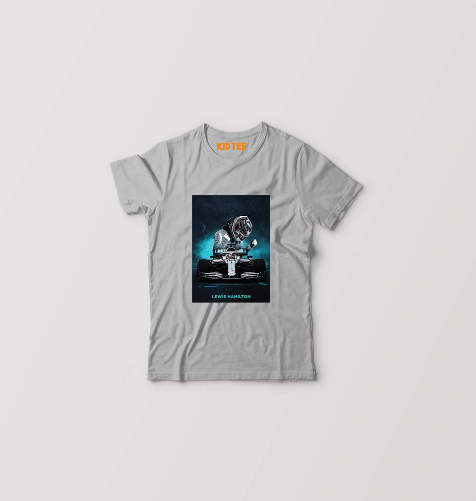 Lewis Hamilton F1 Kids T-Shirt for Boy/Girl-0-1 Year(20 Inches)-Grey-Ektarfa.online