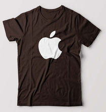 Load image into Gallery viewer, Apple T-Shirt for Men-S(38 Inches)-Coffee Brown-Ektarfa.online
