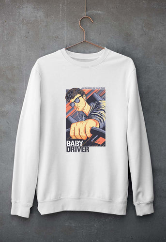 Baby Driver Unisex Sweatshirt for Men/Women-White-Ektarfa.online