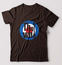 Load image into Gallery viewer, The Who Band T-Shirt for Men-S(38 Inches)-Coffee Brown-Ektarfa.online
