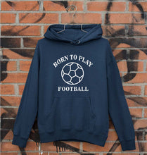 Load image into Gallery viewer, Play Football Unisex Hoodie for Men/Women-S(40 Inches)-Navy Blue-Ektarfa.online
