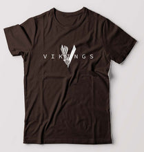Load image into Gallery viewer, Vikings T-Shirt for Men-Coffee Brown-Ektarfa.online
