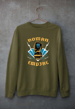 Load image into Gallery viewer, Roman Reigns WWE Unisex Sweatshirt for Men/Women-S(40 Inches)-Olive Green-Ektarfa.online

