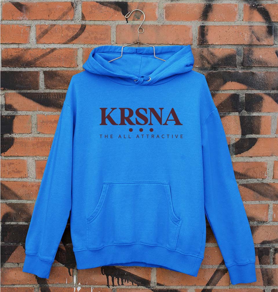 Krsna Unisex Hoodie for Men/Women-S(40 Inches)-Royal Blue-Ektarfa.online